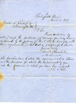 Letter, Bishop v. C.R.R., March 12, 1853