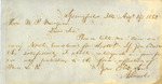 Letter, Abraham Lincoln to Willie P. Mangum, August 19, 1852