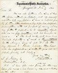 Letter, N. Bateman to John G. Nicolay, Signed by Abraham Lincoln, November 7, 1862