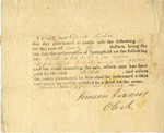 Public Sales Receipt, Simeon Francis, March 2, 1838