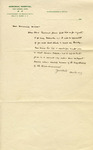 Letter, Tom Reese to Manning Minor, undated