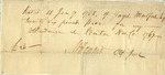 Receipt For Services, Martin Howard, Attendance Record, January 18, 1768