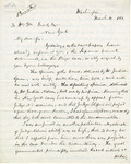 Letter, Edward Bates to William M. Evarts, March 11, 1863 by Edward Bates