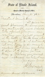 Letter, Ambrose E. Burnside to J. Frank Howe, August 21, 1861 by Ambrose E. Burnside