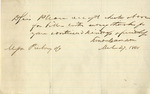 Letter, Simon Cameron to Myron Presbury, March 27, 1861