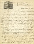 Letter, Joseph A. Cody to Unknown, May 18, 1860