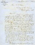 Letter, Elliot C. Cowden to Salmon P. Chase, September 2, 1862 by Elliot C. Cowden