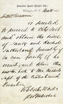 Orders from William Emile Doster to James Brannin For the Retrieval of Bodies With Brannin's Response, November 10, 1862 by William Emile Doster