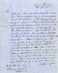 Letter, Stephen A. Douglas to M. Lewis Clark, August 7, 1852