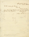 Letter of Resignation, Ninian W. Edwards to August C. French, October 12, 1857