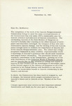 Letter, Dwight D. Eisenhower to R. Gerald MCMurtry, September 16, 1960 by Dwight D. Eisenhower