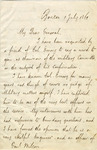 Letter, Edward Everett to Unknown, July 1, 1861