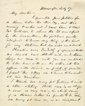 Letter, William P. Fessenden to J. B. Brumly, undated