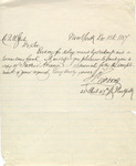 Letter, James S. Gibbons to F. M. Steele, December 15, 1887 by James S. Gibbons