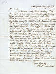 Letter, Hannibal Hamlin to Unknown, May 19, 1847