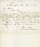 Letter, Lincoln and Herndon to Springfield, Illinois Clerk, January 9, 1858