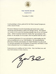 George W. Bush to Lincoln Forum Participants, November 17, 2004