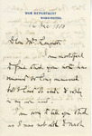 Letter, Robert Todd Lincoln to Mrs. Laughton, December 16, 1883