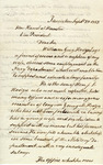 Letter, Marcus Morton to Hannibal Hamlin, September 28, 1863