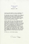 Letter, Ronald Reagan to Lincoln Day Dinner Participants, February 12, 1988 by Ronald Reagan
