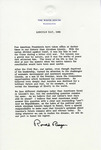 Letter, Ronald Reagan to Lincoln Day Participants, 1985