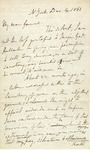 Letter, Winfield Scott to George Washington Cullum, December 14, 1863 by Winfield Scott