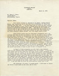 Letter, Chester E. Shuler to Henry E. Luhrs, March 11, 1934 by Chester Shuler