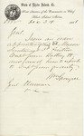 Letter, William Sprague to Unknown, December 24, 1861