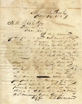 Letter, Cadwallader C. Washburn to Hezekiah M. Wead, October 29, 1857