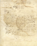 Letter, Cadwallader C. Washburn to Hezekiah M. Wead, October 8, 1857
