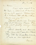 Letter, Thurlow Weed to Francis Granger, January 7, 1840