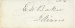 Edward Dickinson Baker's Signature
