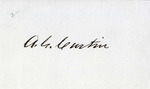 Andrew Gregg Curtain's Signature