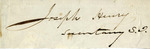 Joseph Henry's Signature