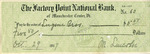 Factory Point National Bank Check Signed by Mary Lincoln, October 29, 1917