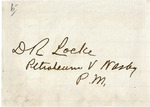 Signature, David Ross Locke