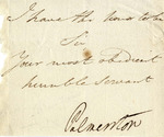 Signature, Henry John Temple