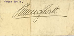 Signature, Leonard Swett