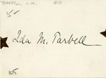 Autograph, Ida M. Tarbell