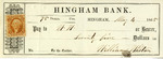 Hingham Bank Check, W. W., May 4, 1865