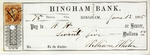 Hingham Bank Check, W. W., June 13, 1865