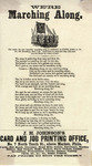 Song Lyric Sheet , "We're Marching Along," ca. 1862