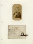 Photograph and Lock of Hair, Charles Sumner, August 25, 1876