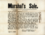 Advertisement, Marshal's Sale, April 1, 1850