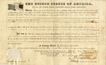 Land Patent for 160 Acres in Kansas to John F. Boshe, Signed by William Osborn Stoddard, May 15, 1861