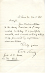 Letter, Carl Schurz to Arthur Ducat, December 4, 1868 by Carl Schurz