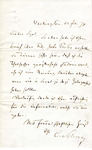 Letter, Carl Schurz to Franz Sigel, February 24, 1870 by Carl Schurz