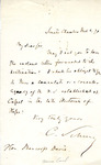 Letter, Carl Schurz to Bancroft Davis, March 4, 1870 by Carl Schurz