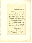 Letter, Carl Schurz to D. Phillips, February 1, 1871 by Carl Schurz