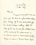 Letter, Carl Schurz to Marcus Benjamin, December 5, 1881